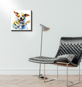 Friendly Firefighter's Fearless Fortitude Wrapped Canvas